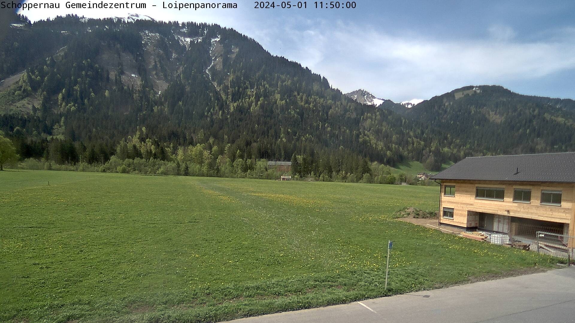 Blick auf das Tal der Au - Ortsteil Schoppernau 800 m